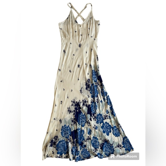 FREE PEOPLE Intimately Get To You Floral Printed Maxi Slip Dress Size XL - Picture 2 of 9